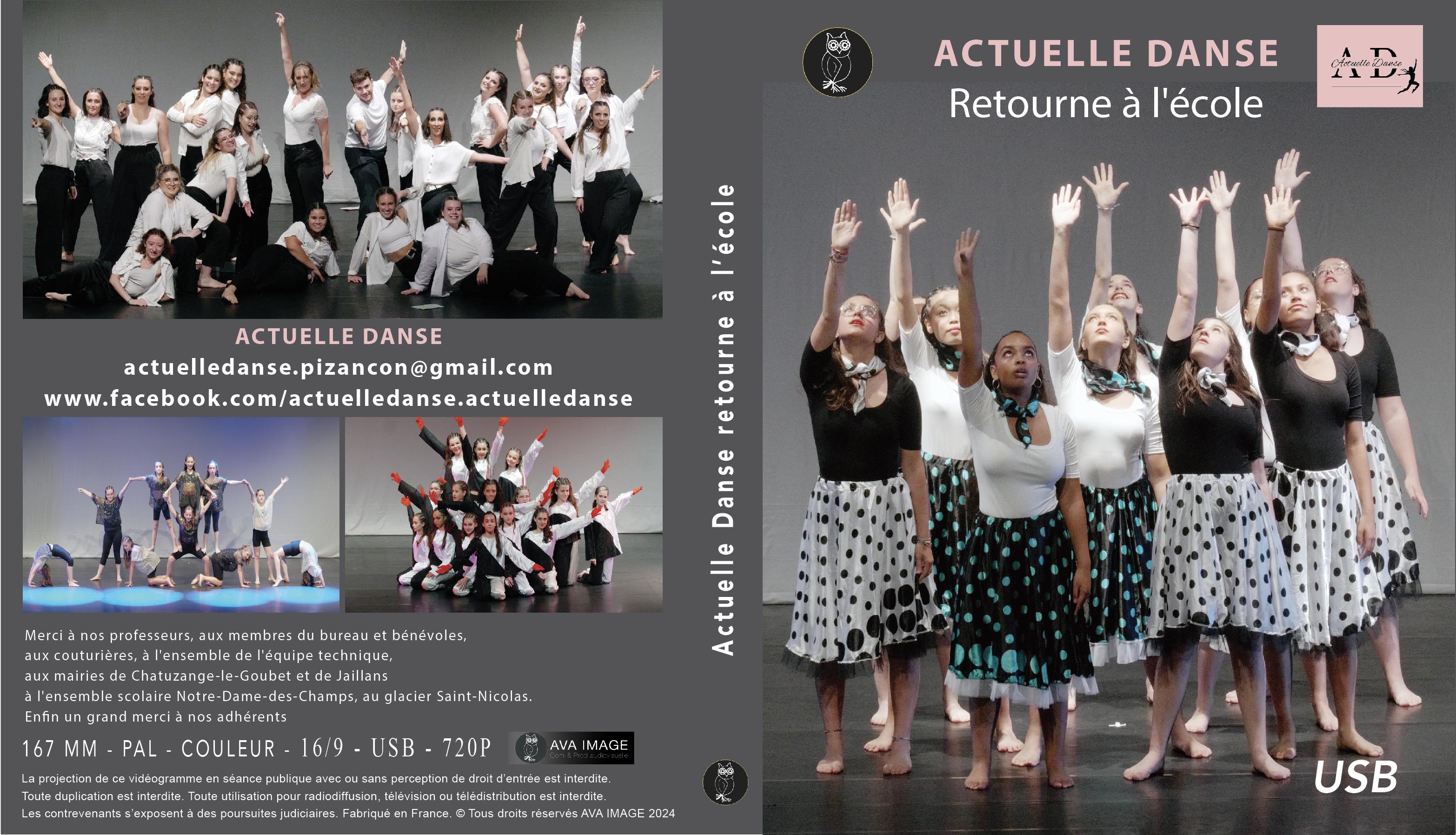 jaquette USB spectacle Actuelle danse 2024