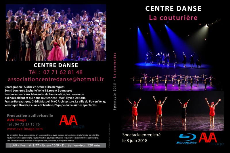 Jaquette DVD BluRay Centre Danse 2018