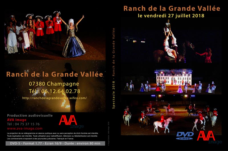 Jaquette spectacle Centre équestre de la grande Vallée 2018