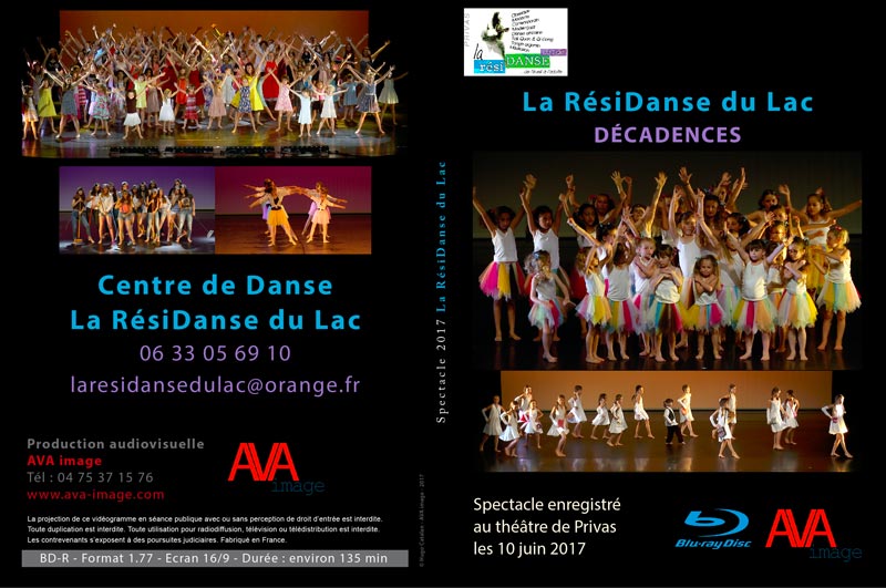 Jaquette dvd BluRay du spectacle La résidanSe du Lac 2017
