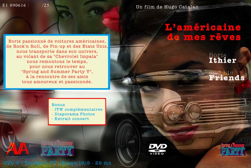 Jaquette Reportage doc de création sur DVD de L'Américaie de mes rêves, un film de Hugo Catalan