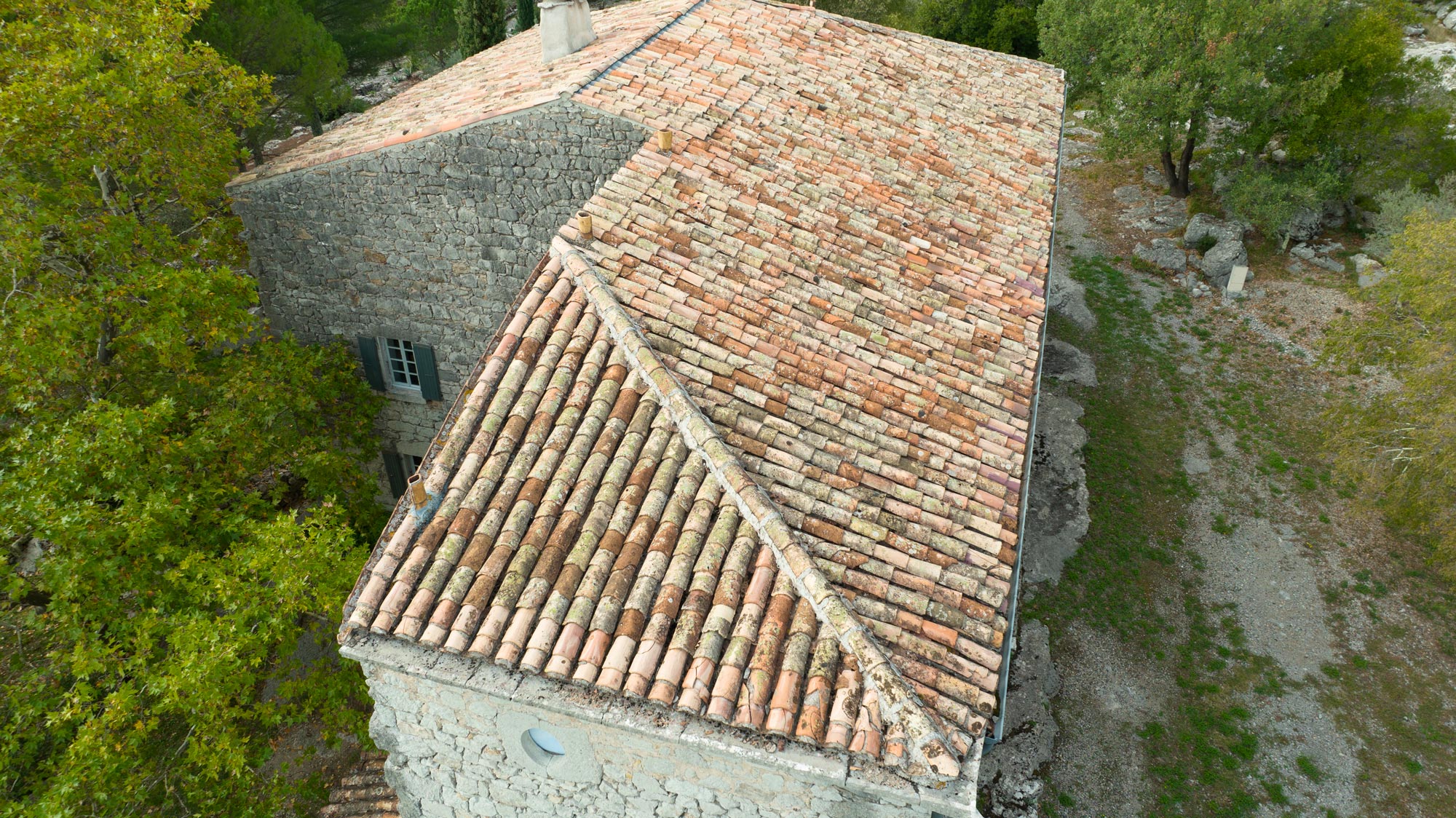 Inspection de toiture par drone